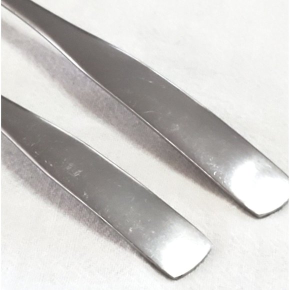 2 Cambridge MADISON Teaspoon 6" Oval Soup & 7.5" Spoon Set stainless flatware - Picture 4 of 7